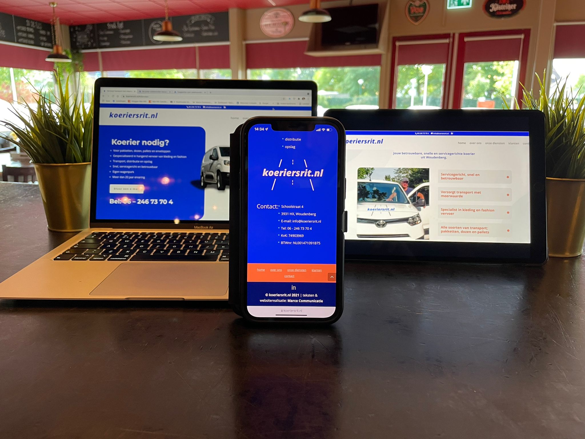 Nieuwe website Koeriersrit.nl